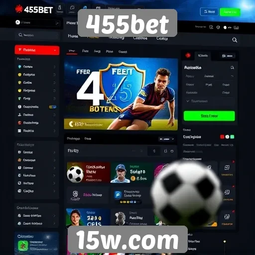 Interface do usuário do site 455bet